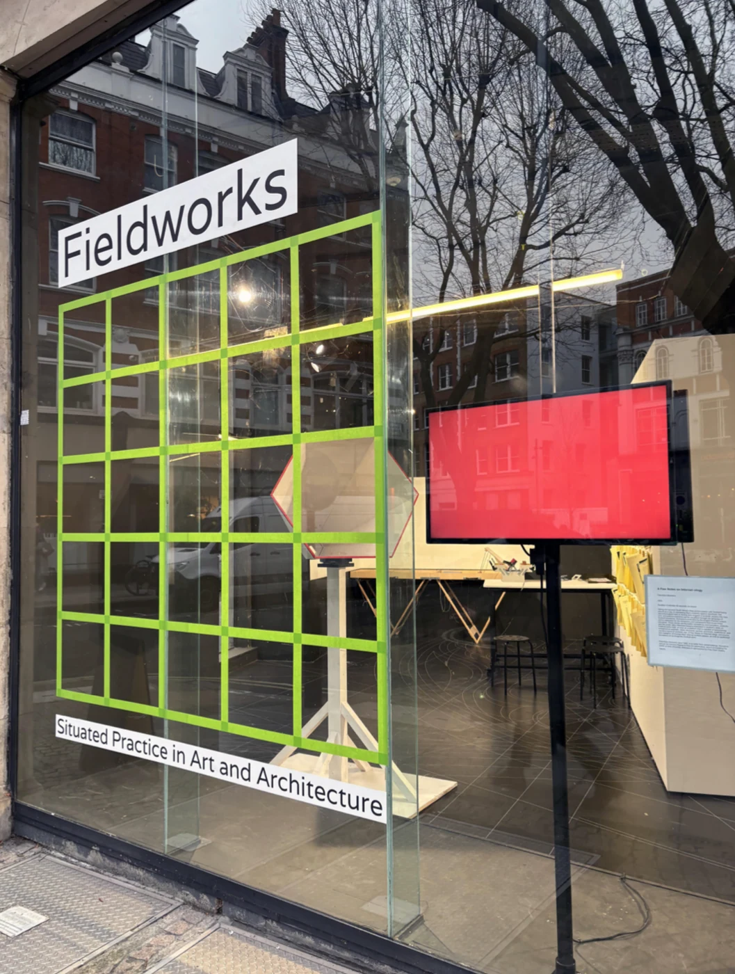 Fieldworks exhibition window